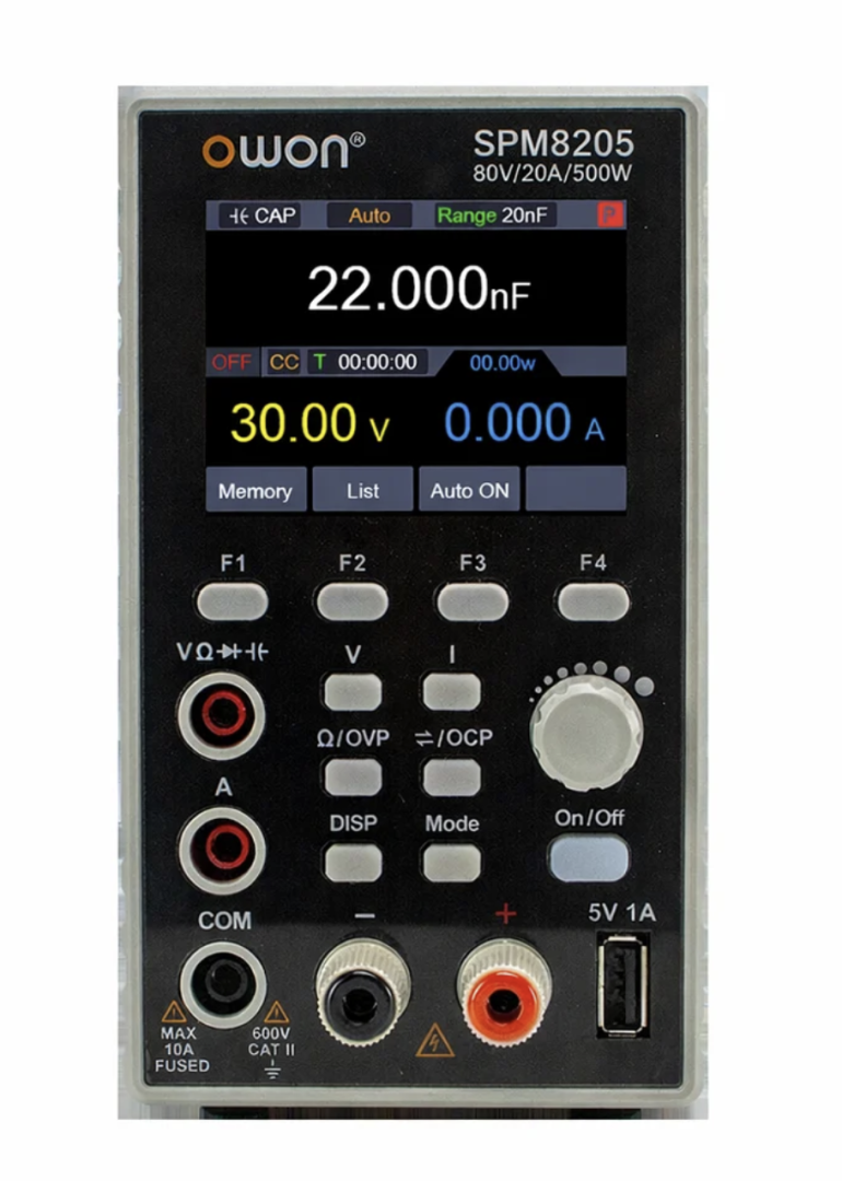Owon SPM8205 500W 80V/20A Tek Kanal Multimetre Özellikli DC Güç Kaynağı
