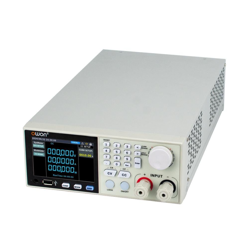 Owon OEL8512B 400W 0.01A/ms 0-300V/40A DC Elektronik Yük