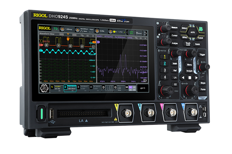 Rigol DHO924S 250MHz, 4 Kanallı, 12 Bit, 1.25GSa/s Dijital Osiloskop