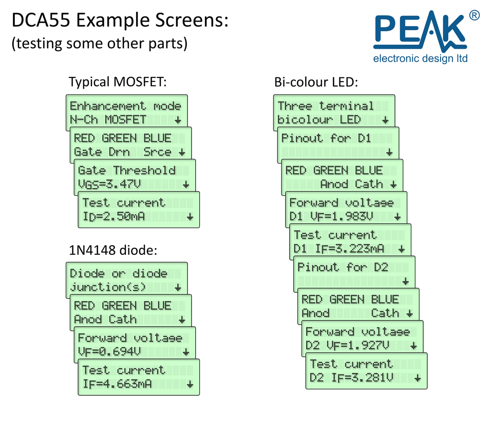 Peak Electronic DCA55 - Atlas DCA Semiconductor Analyser / Yarı İletken Analizörü