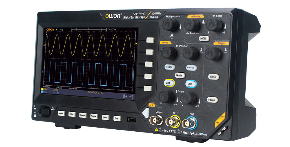Owon SDS210S 100 MHz 2 Kanal 1GS/s Sinyal Jeneratörlü Dijital Osiloskop