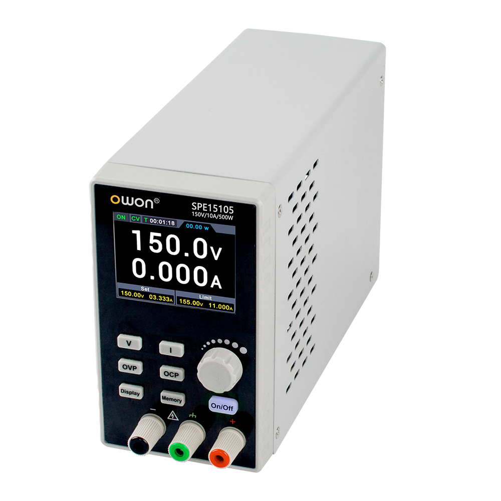 Owon SPE15105 500W 150V/10A Tek Kanal Yüksek Voltaj DC Güç Kaynağı