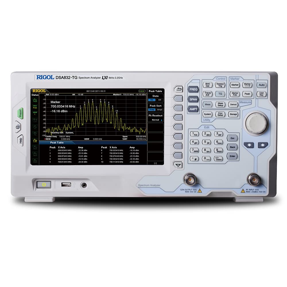 Rigol DSA832-TG  3.2 GHz Tracking Jeneratörlü Spektrum Analizör