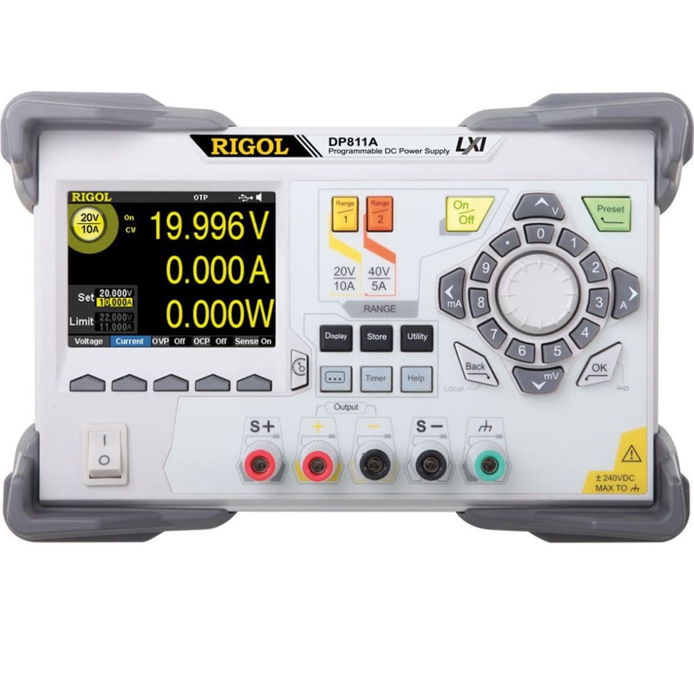 Rigol DP811A 200W Tek Çıkış Çift Kademe ( 40V / 5A  veya 20V / 10A) Programlanabilir DC Güç Kaynağı