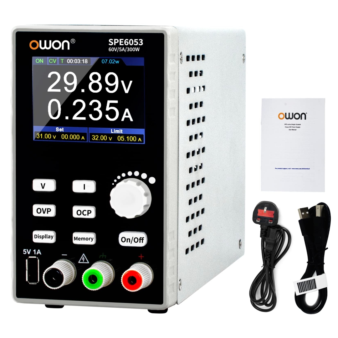 Owon SPE6053 300W 60V/5A Tek Kanal DC Güç Kaynağı