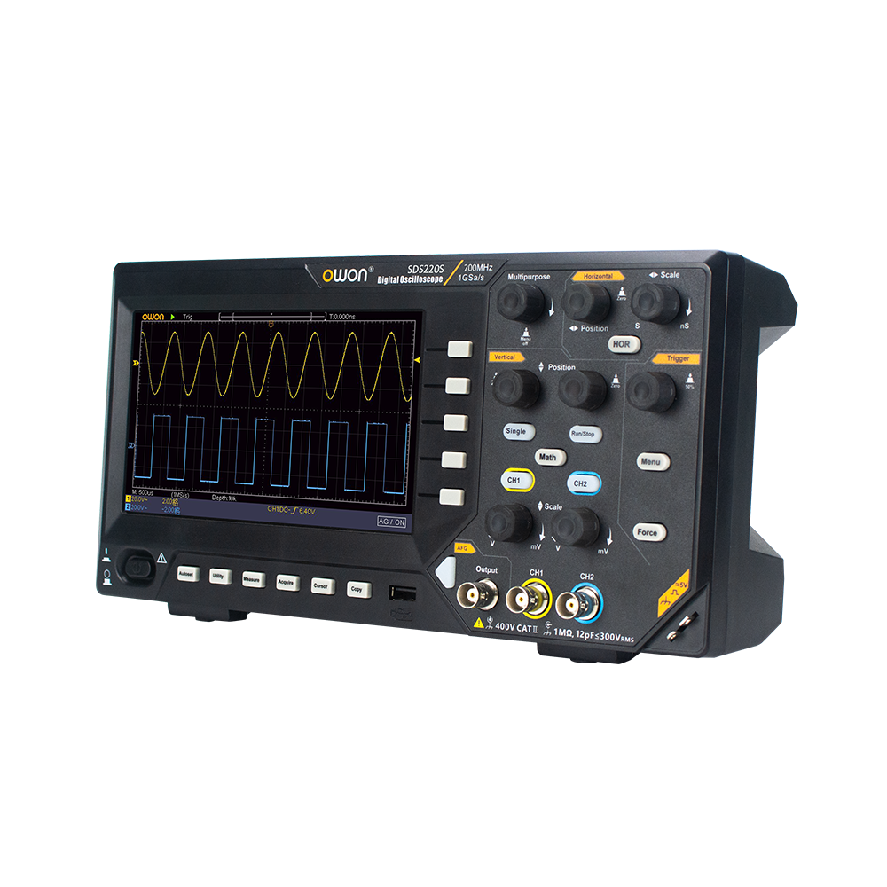 Owon SDS220S 200 MHz 2 Kanal 1GS/s Sinyal Jeneratörlü Dijital Osiloskop