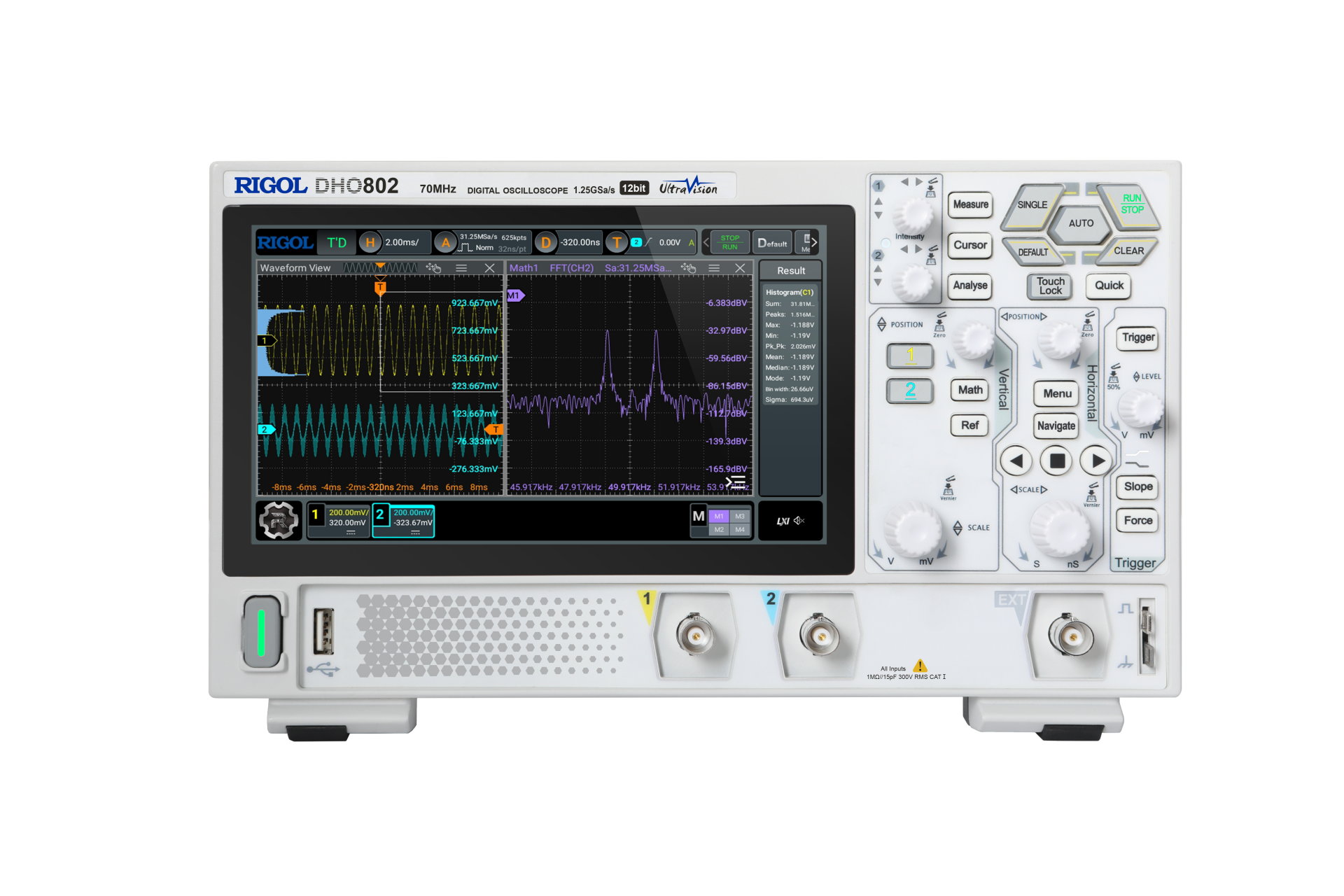 Rigol DHO802 70 MHz, 2 Kanallı, 12 Bit Dijital Osiloskop