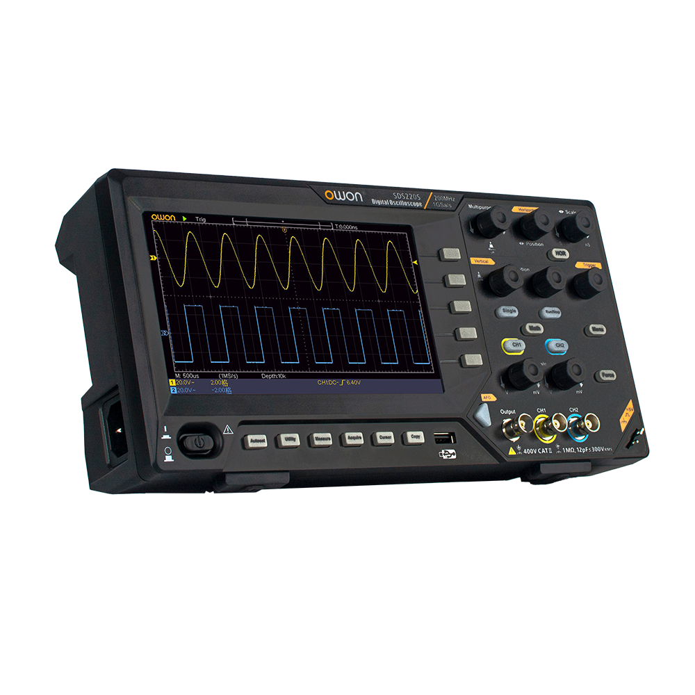 Owon SDS220S 200 MHz 2 Kanal 1GS/s Sinyal Jeneratörlü Dijital Osiloskop