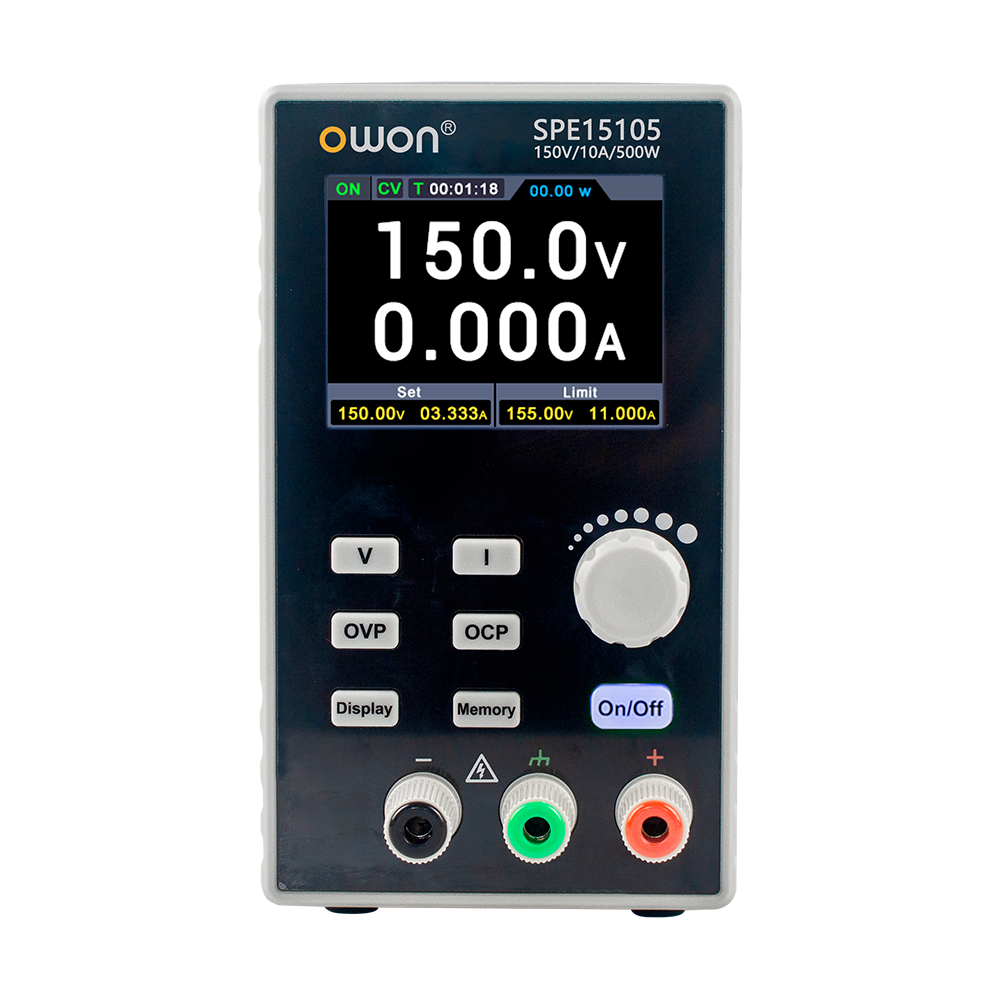 Owon SPE15105 500W 150V/10A Tek Kanal Yüksek Voltaj DC Güç Kaynağı