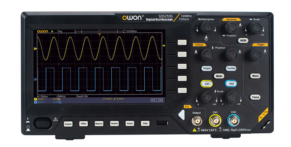 Owon SDS210S 100 MHz 2 Kanal 1GS/s Sinyal Jeneratörlü Dijital Osiloskop