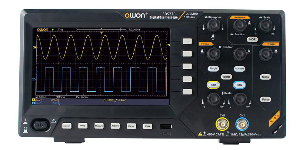 Owon SDS220 200 MHz 2 Kanal 1GS/s Dijital Osiloskop