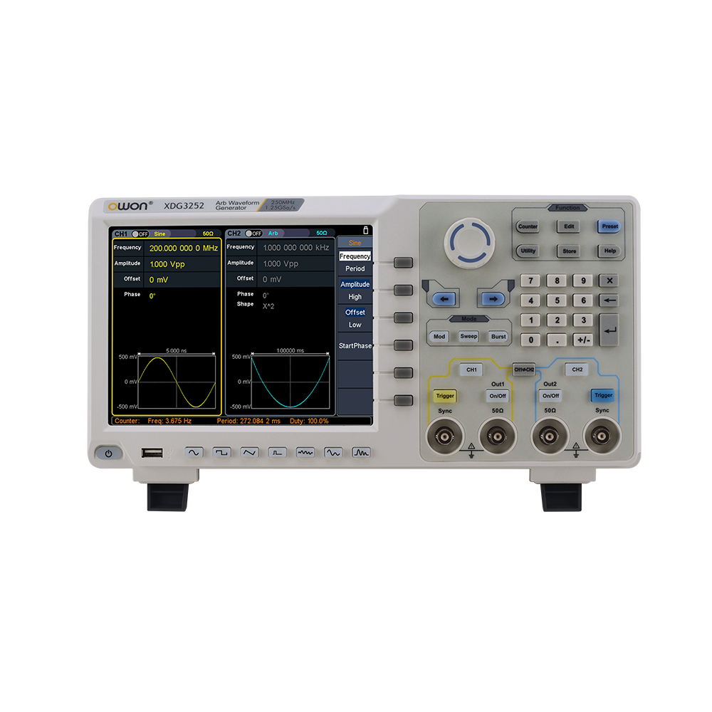 Owon XDG3102 100MHz 2 Kanal 1.25GSa/s Arbitrary Waveform Jeneratör
