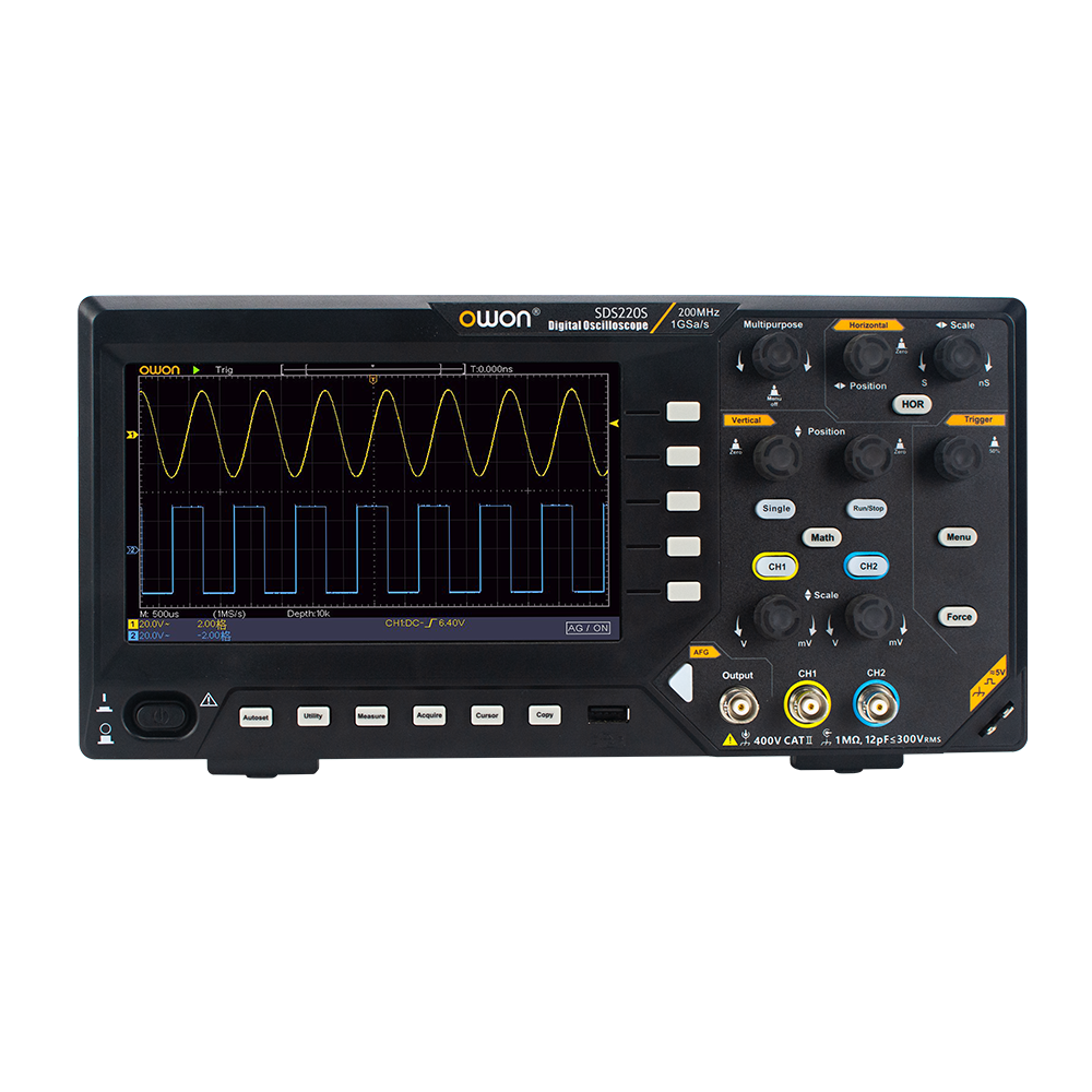 Owon SDS220S 200 MHz 2 Kanal 1GS/s Sinyal Jeneratörlü Dijital Osiloskop