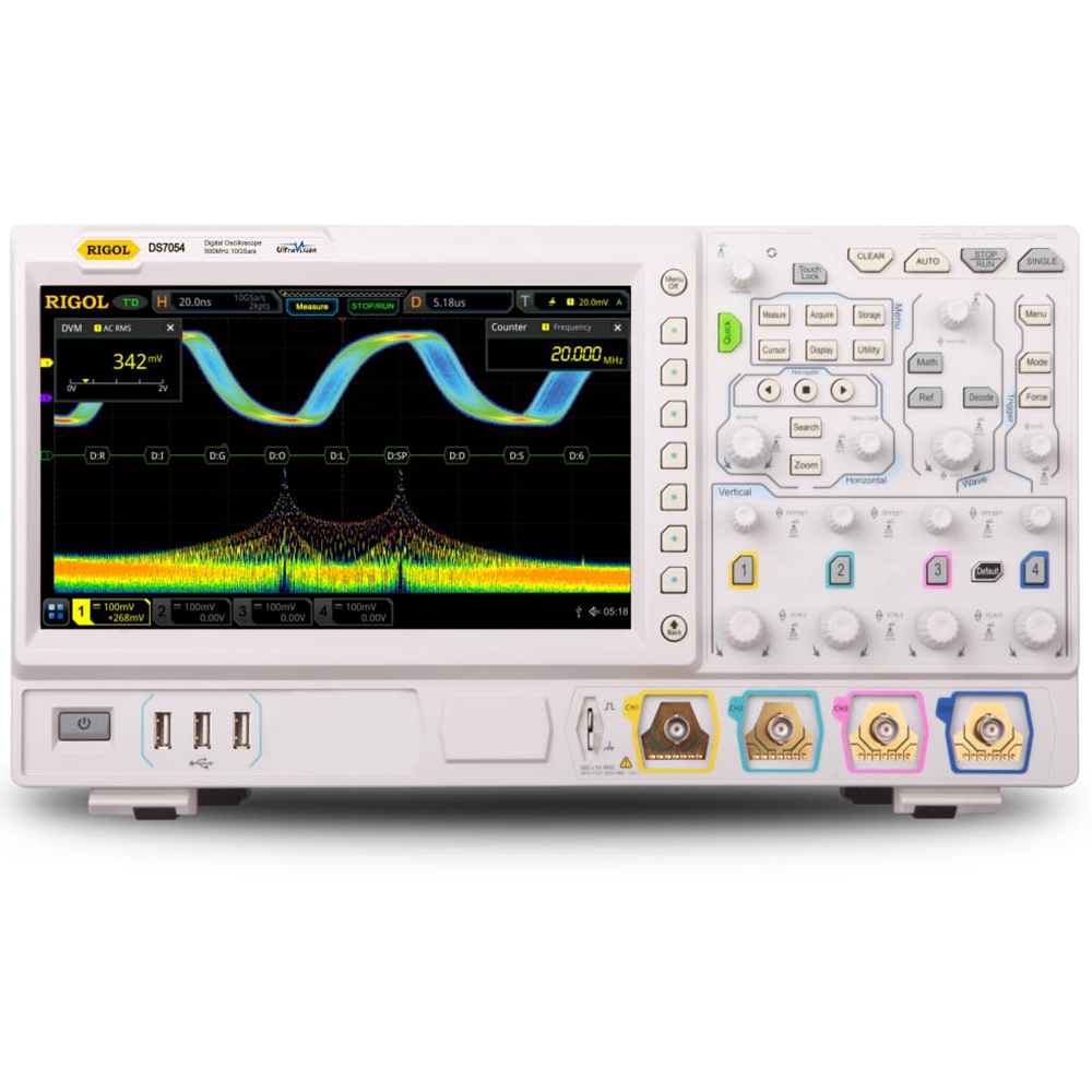 ÖN SİPARİŞ / Rigol DS7054 500MHz 10GS/S 4 Kanallı Osiloskop