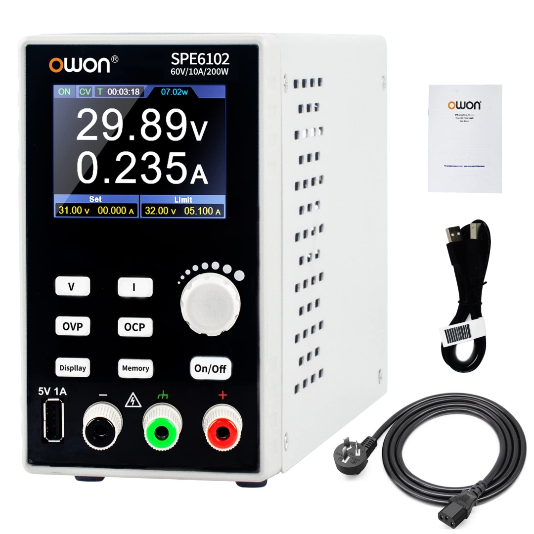 Owon SPE6102 200W 60V/10A Tek Kanal DC Güç Kaynağı