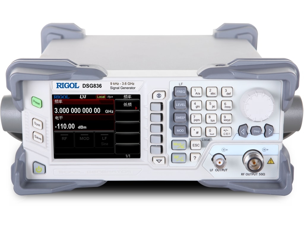 Rigol DSG836A 3.6GHz I/Q  Modülasyonlu RF  Sinyal Jeneratörü