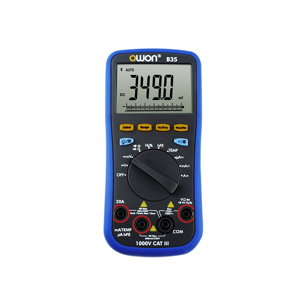 Owon B35T+ 3 5/6 Bluetooth Özellikli El Tipi Dijital Multimetre