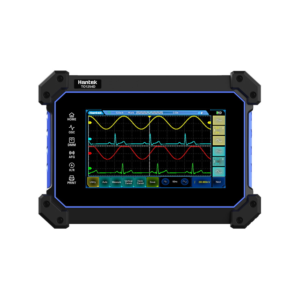 Hantek TO1112D 110MHz 2 Kanal 250MSa/S Full Touch Screen Osiloskop
