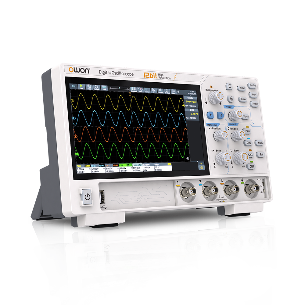 Owon ADS814A 100 MHz 4 Kanal 1.25GSa/s 12 Bit Dijital Osiloskop